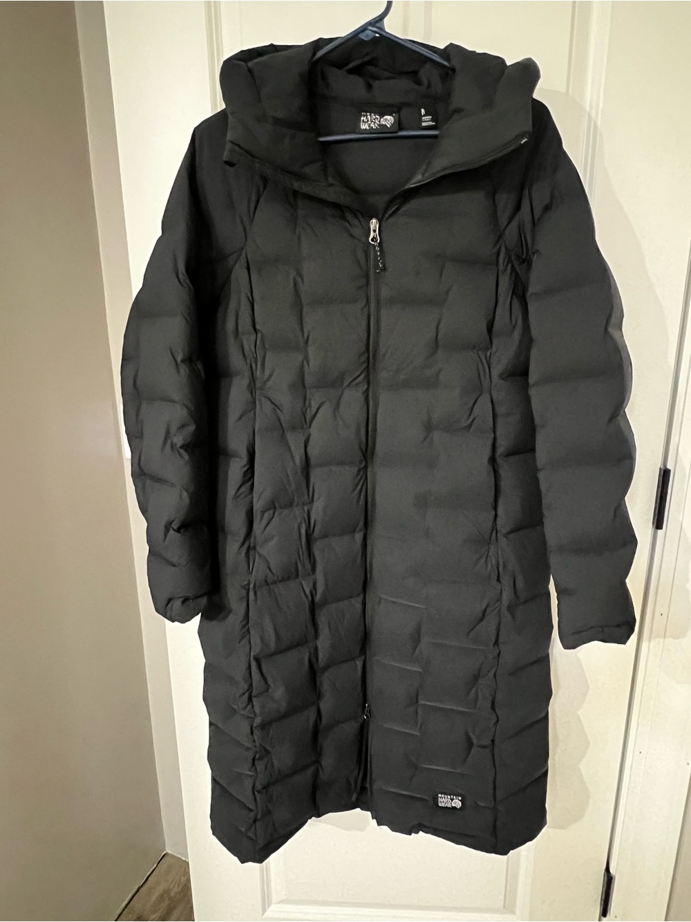 Mountain Hardwear Black Long Women's Puffer Coat with Hood